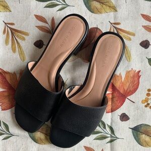 Cole Haan Women's Black Leather Mules